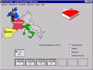 Hauptfenster des EuroTrainers